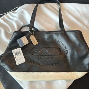 Leather COACH bag